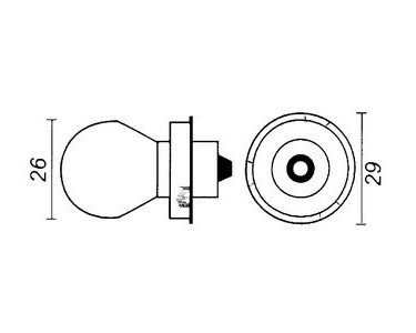 Lamp voor Koplamp P26S