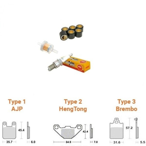 Onderhoudspakket Peugeot Ludix (schijfrem voorkant) - Kleine beurt