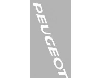 Sticker Peugeot 2 delig - Wit
