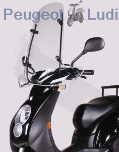 Windscherm Peugeot Ludix Trend & Elegance Smoke