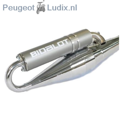 Uitlaat Peugeot Ludix Bidalot CS1R Chroom/Titanium