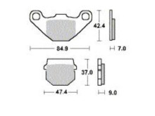 Remblokken Peugeot Ludix - Voor - HengTong