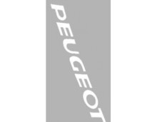 Sticker Peugeot 2 delig - Wit